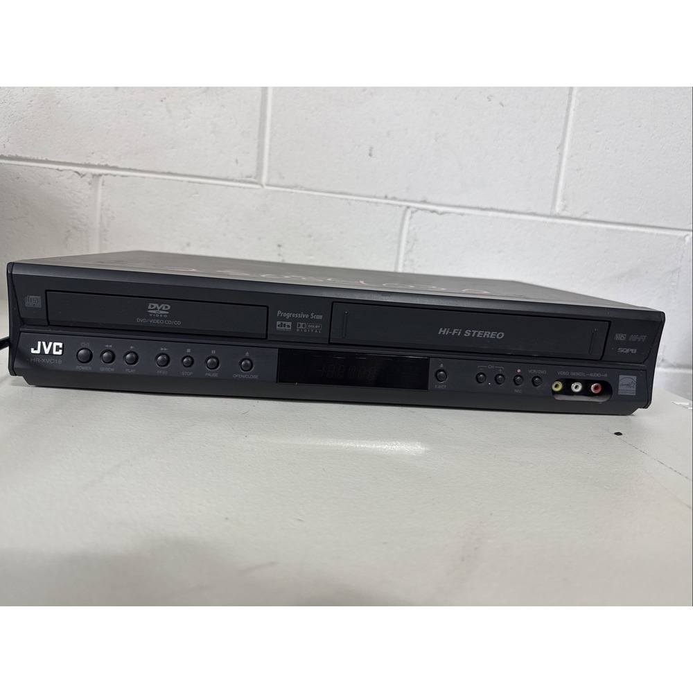 JVC VCR VHS Player Recorder HR-XVC18  No Remote Un‎ Tested Works 4 Head